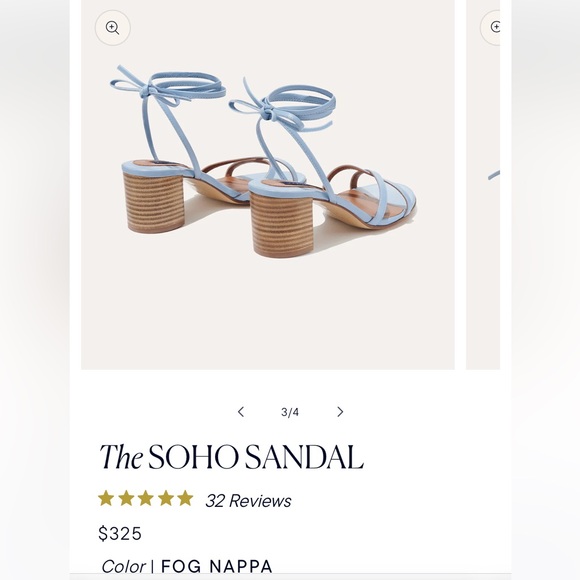 Margaux soho sandal fog 40.5 w - Picture 2 of 5